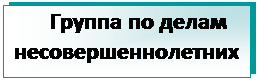 Підпис: Группа по делам несовершеннолетних